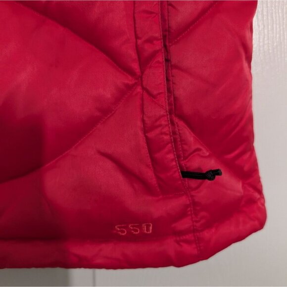 The North Face 550 Goose Down Puffer Vest Womens Size Medium Pink Full Zip - Picture 4 of 11